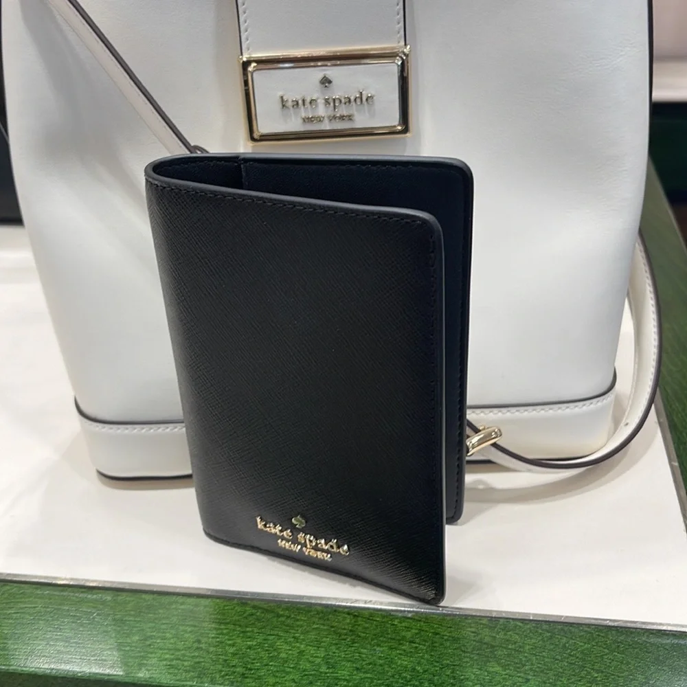 Kate Spade Madison Leather Passport Holder, Crush Proof, Black
NWT - Picture 2 of 16